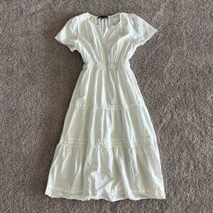 ZESICA— V Neck Midi Dress